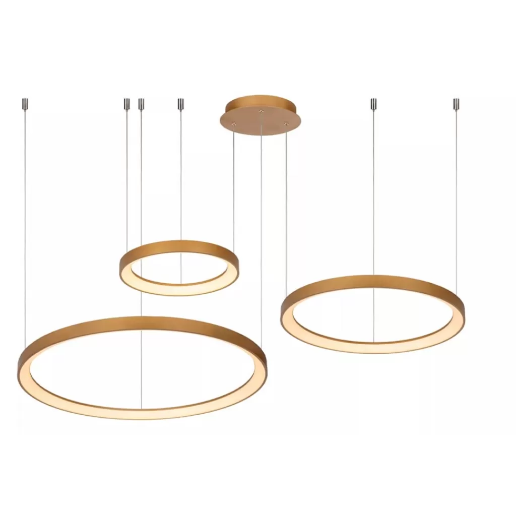 Hanglamp Vidal 3 ringen matgoud>Straluma Best Sale