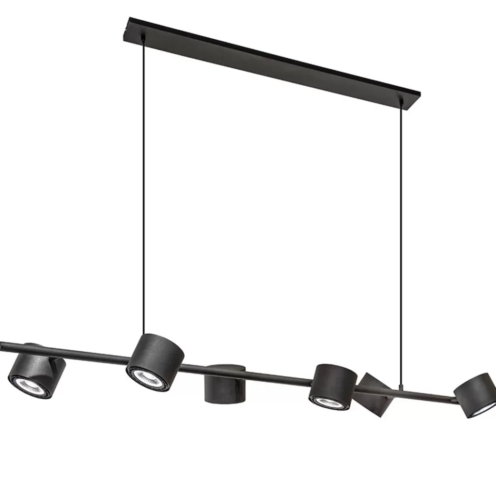 Hanglamp zwart 6L spot incl. gu10-111>Straluma Fashion