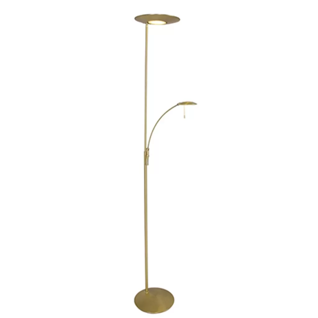 Klassieke vloerlamp Zenith LED messing>Straluma Outlet