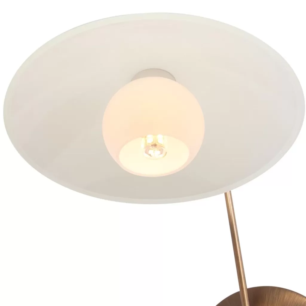 Klassieke wandlamp brons met creme glas incl LED>Straluma Store