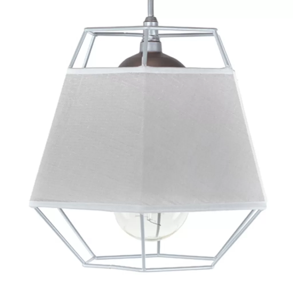 Kleine grijze hanglamp draad met stof>Straluma Best Sale