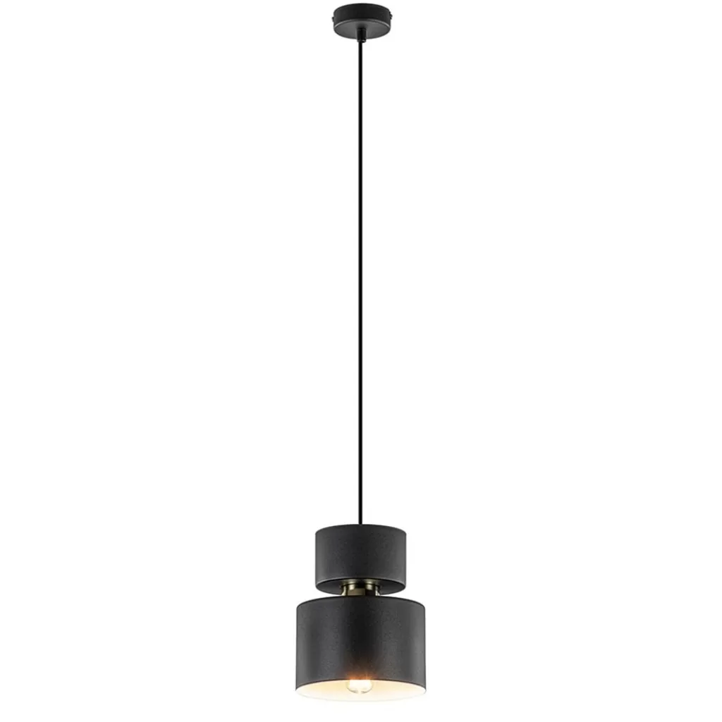 Kleine hanglamp zwart met goud accent>Straluma Cheap