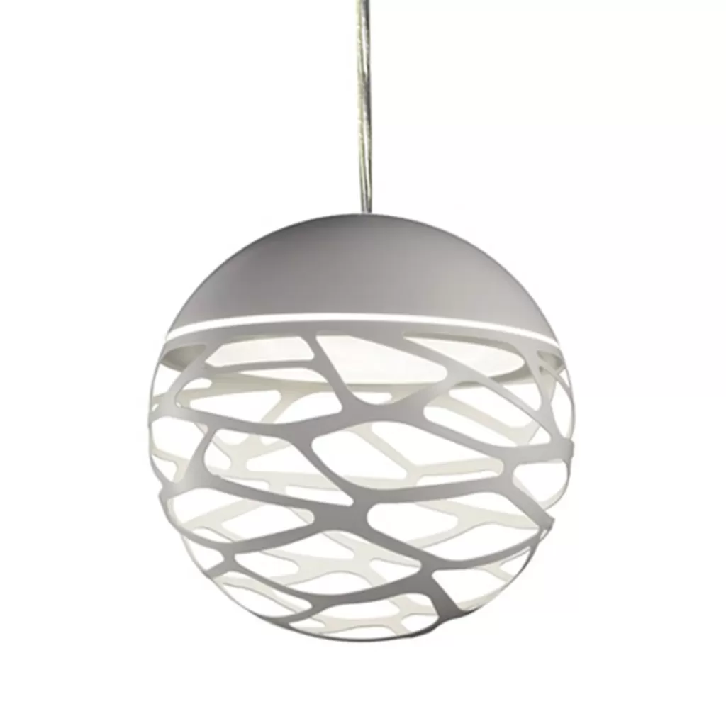 Kleine ronde design hanglamp Kelly wit>Straluma Discount