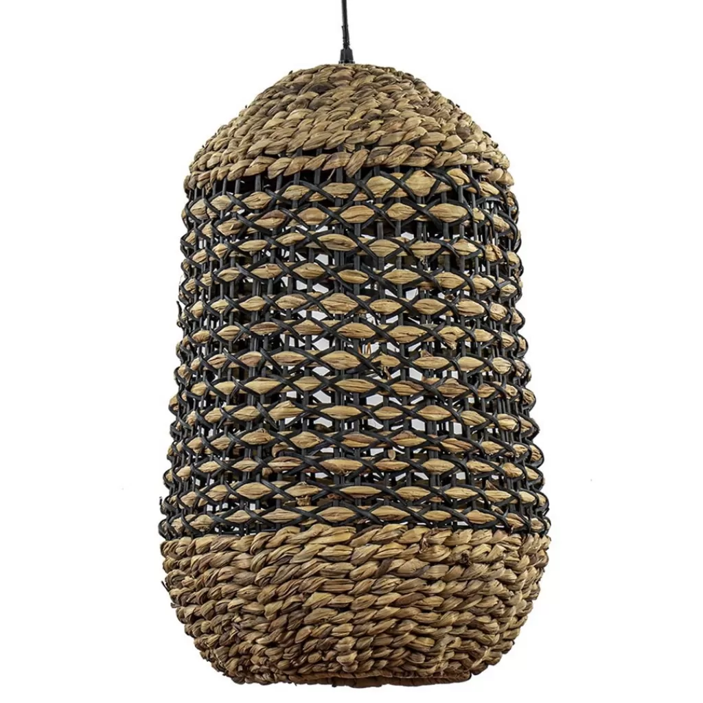 Landelijke hanglamp Tripoli rotan met zwart>Straluma New