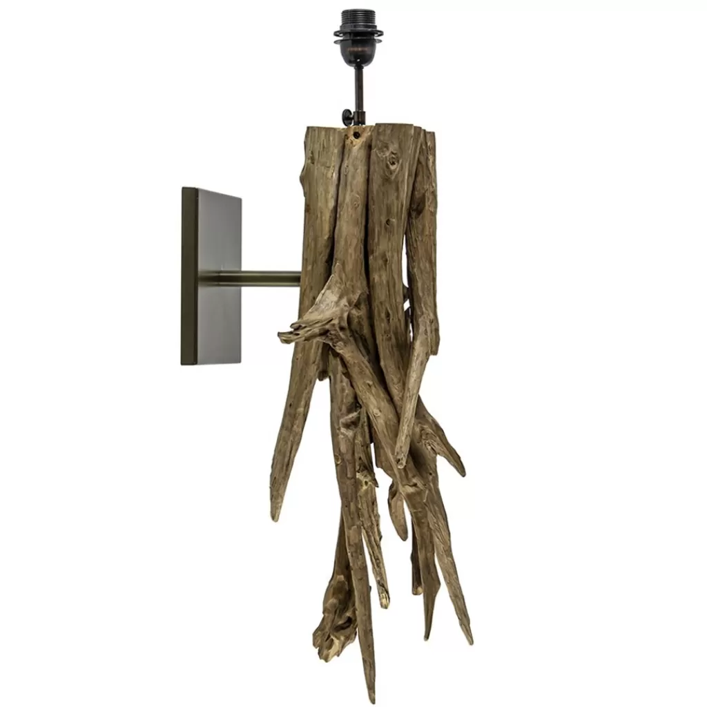 Landelijke wandlamp Bluma hout exclusief kap>Straluma Flash Sale