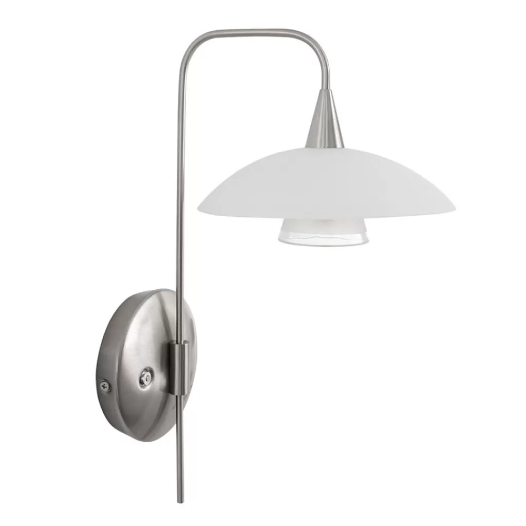 LED wandlamp staal met glas inclusief snoer>Straluma Best Sale