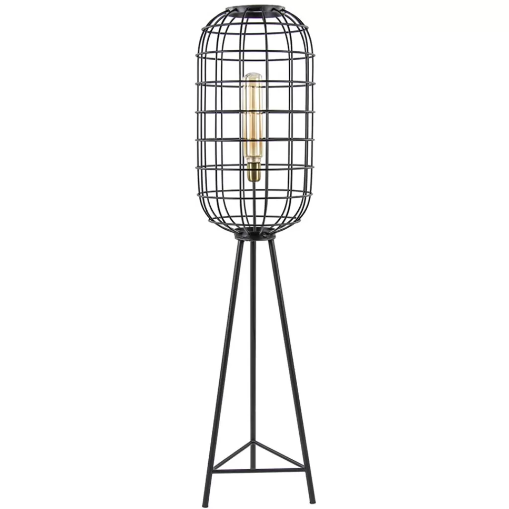 Light & Living vloerlamp Toah zwart met antiek brons>Straluma Clearance