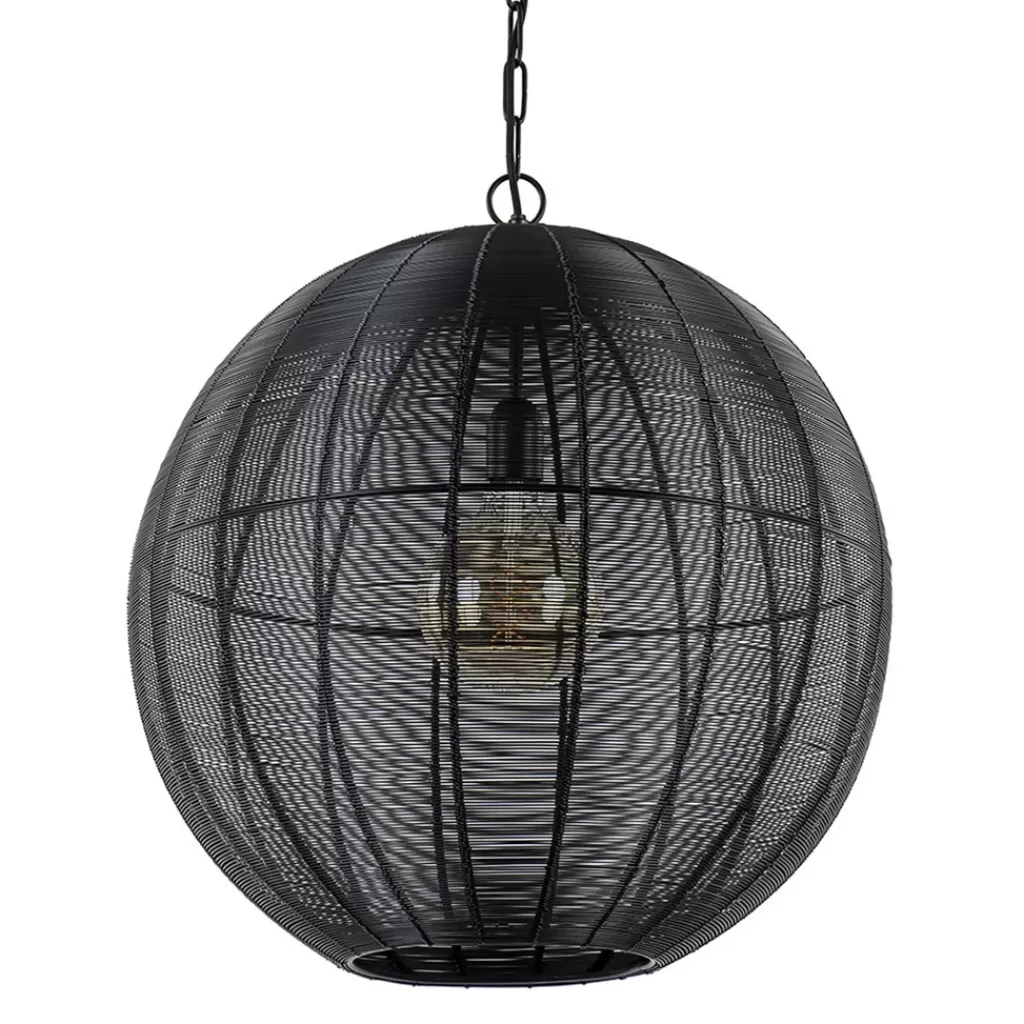 Light and Living hanglamp Amarah rond mat zwart>Straluma Store