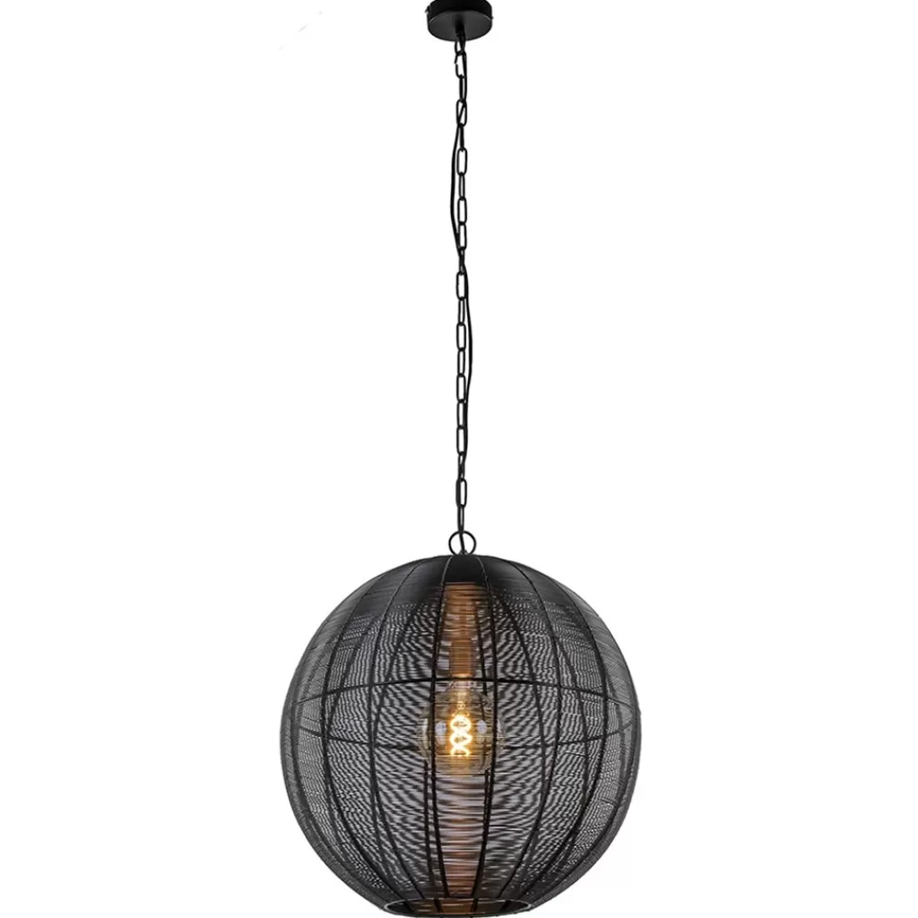 Light and Living hanglamp Amarah rond mat zwart>Straluma Store