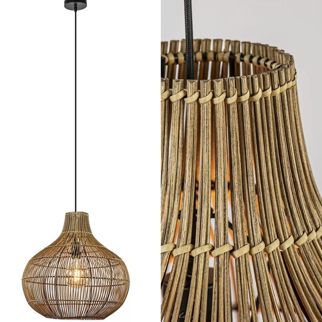 Light and Living hanglamp Pacino donker rotan>Straluma Fashion