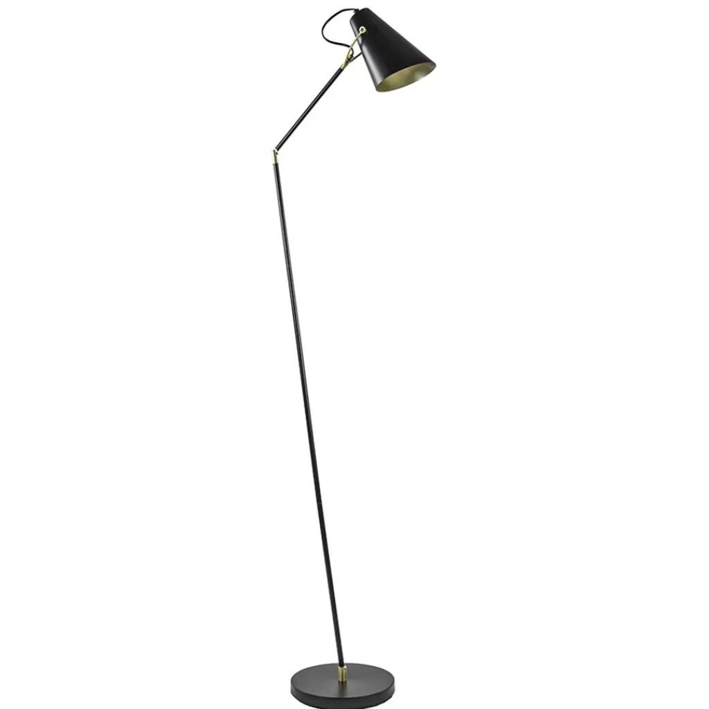 Light and Living vloerlamp Barre zwart met goud verstelbaar>Straluma Flash Sale