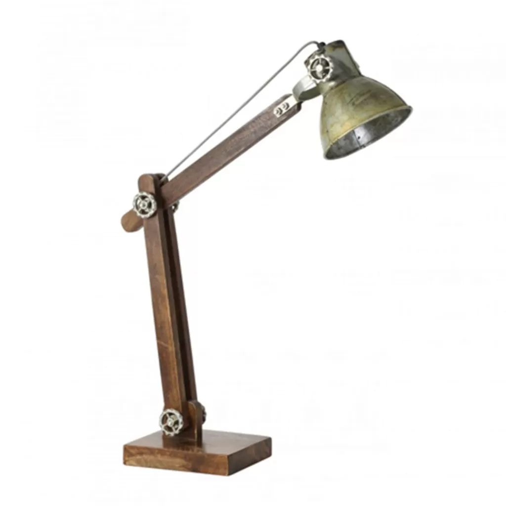 Light Living bureaulamp Ekerd hout-staal>Straluma Flash Sale