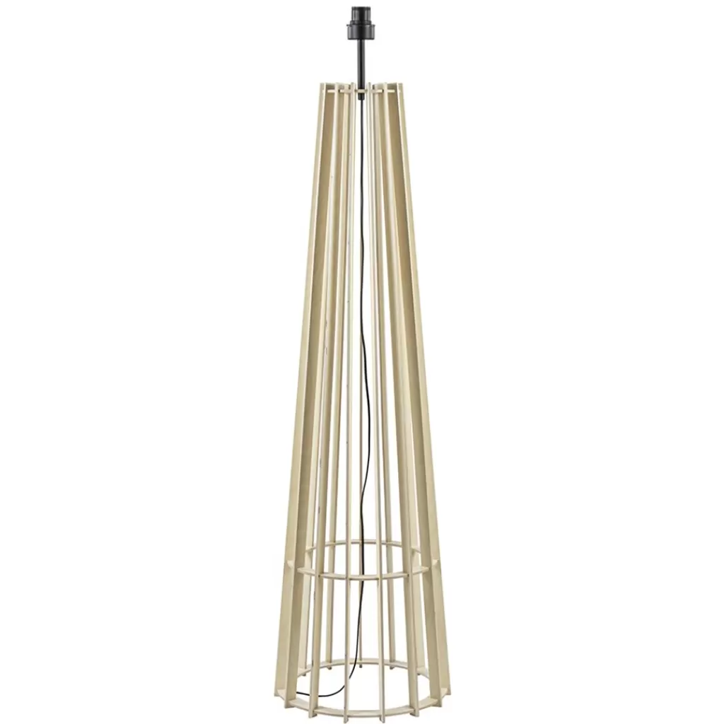 Luxe lampvoet naturel hout exclusief kap>Straluma Discount