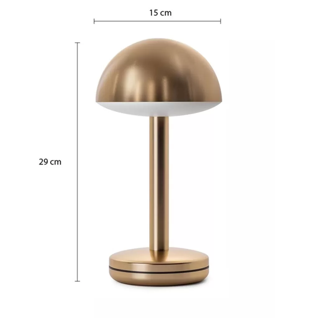 Luxe LED tafellamp oplaadbaar goud dimbaar>Straluma Clearance