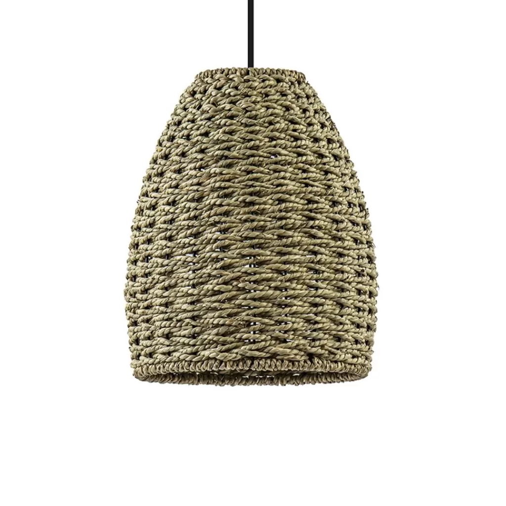 Mat zwarte hanglamp met touw>Straluma Discount