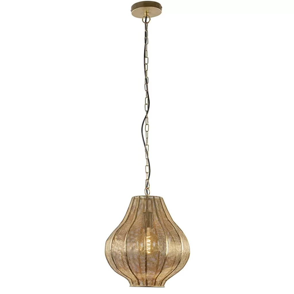 Micha grote goud hanglamp oosters landelijk Light & Living>Straluma Flash Sale