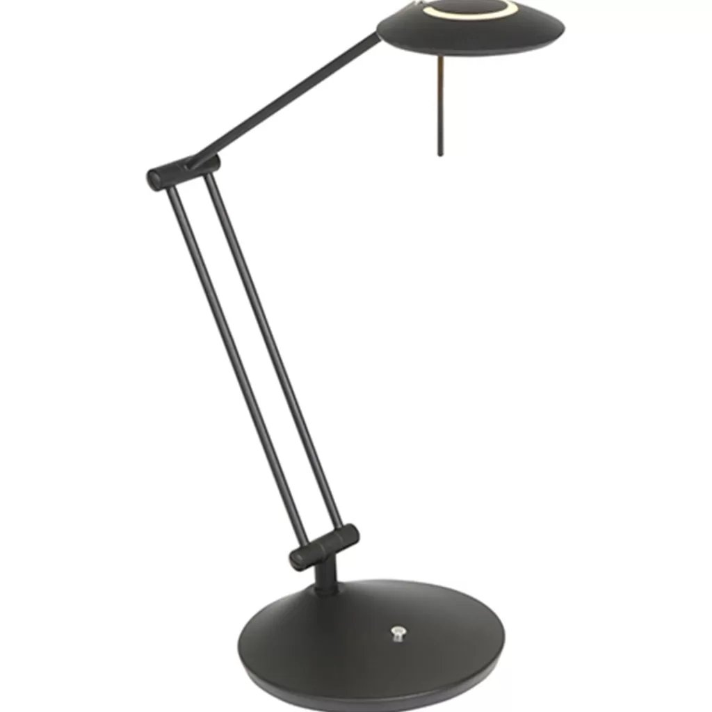 Moderne bureaulamp zwart met dimbaar LED>Straluma Online