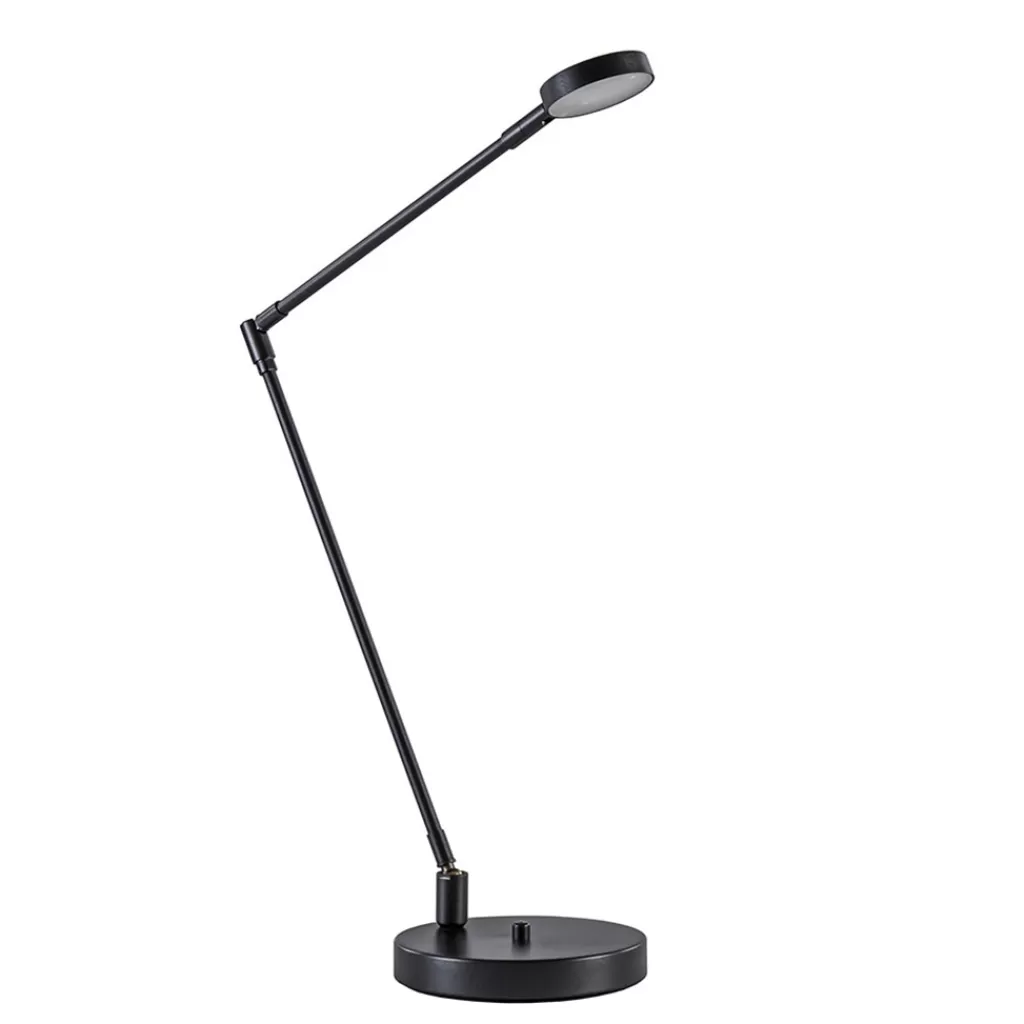 Moderne bureaulamp zwart staal met dimbaar LED>Straluma Cheap