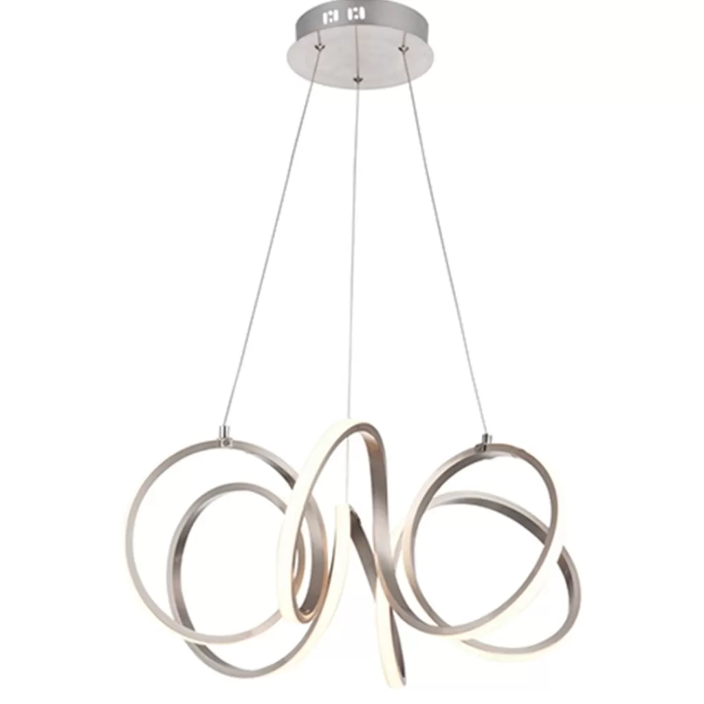 Moderne hanglamp krul staal incl LED>Straluma Online