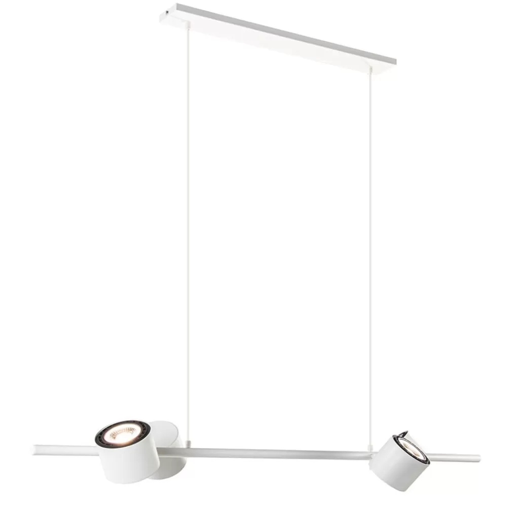 Moderne hanglamp wit met verstelbare LED spots>Straluma Best