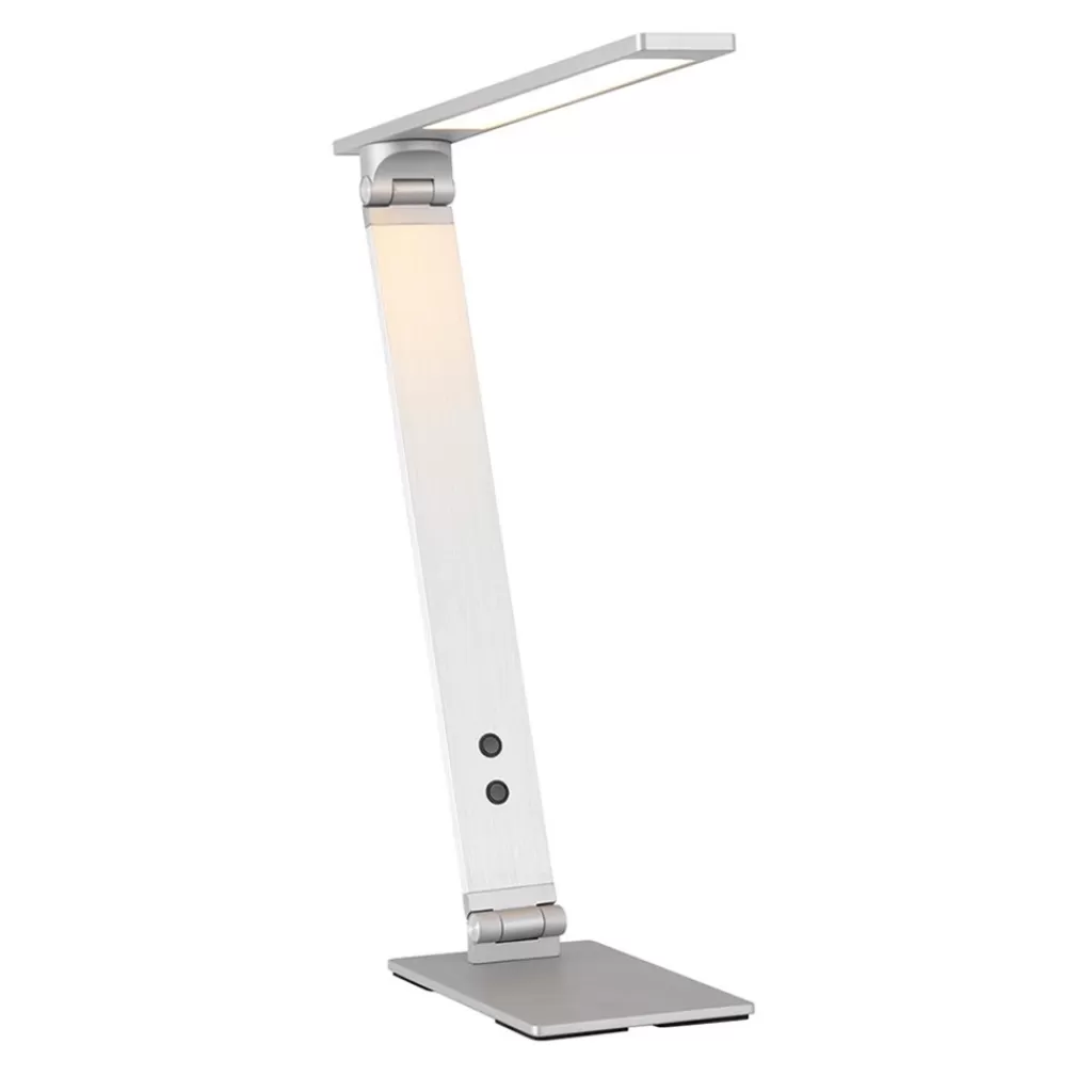 Moderne LED bureaulamp geborsteld staal verstelbaar>Straluma Discount