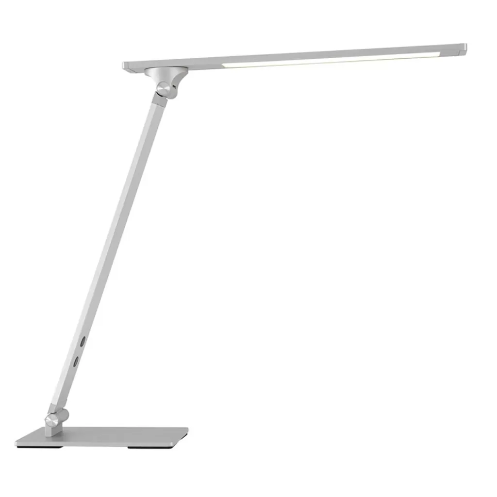 Moderne LED bureaulamp geborsteld staal verstelbaar>Straluma Discount