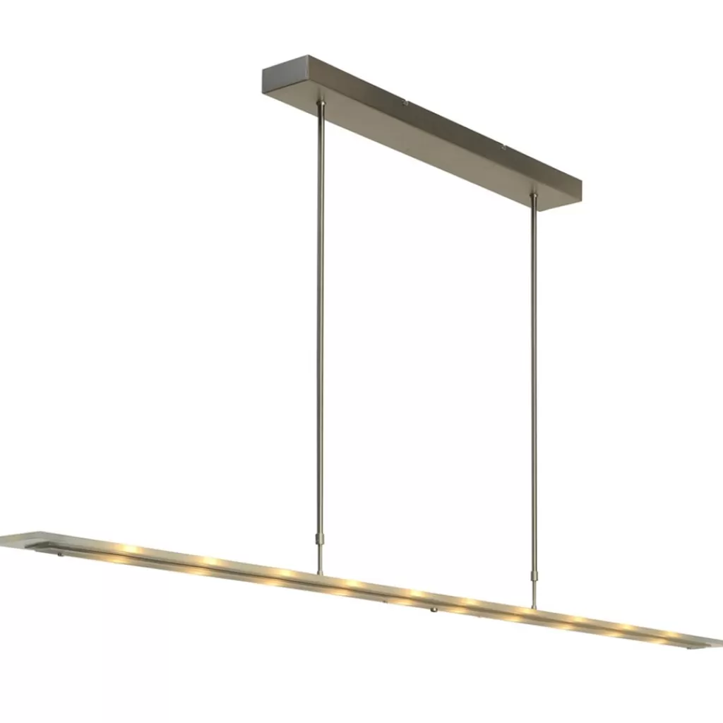 Moderne LED hanglamp nikkel met helder glas>Straluma Shop