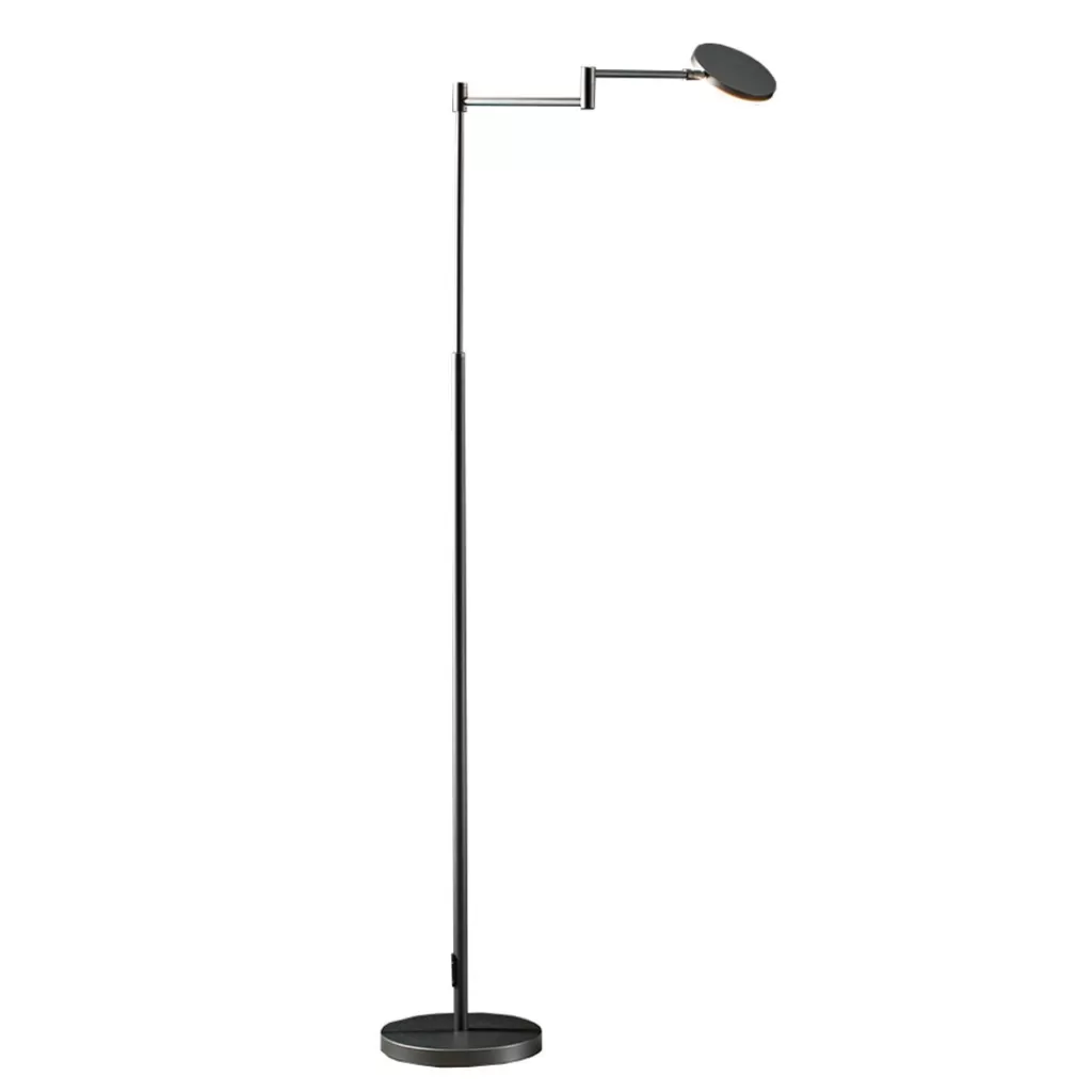 Moderne LED leeslamp vloerlamp antraciet>Straluma Discount