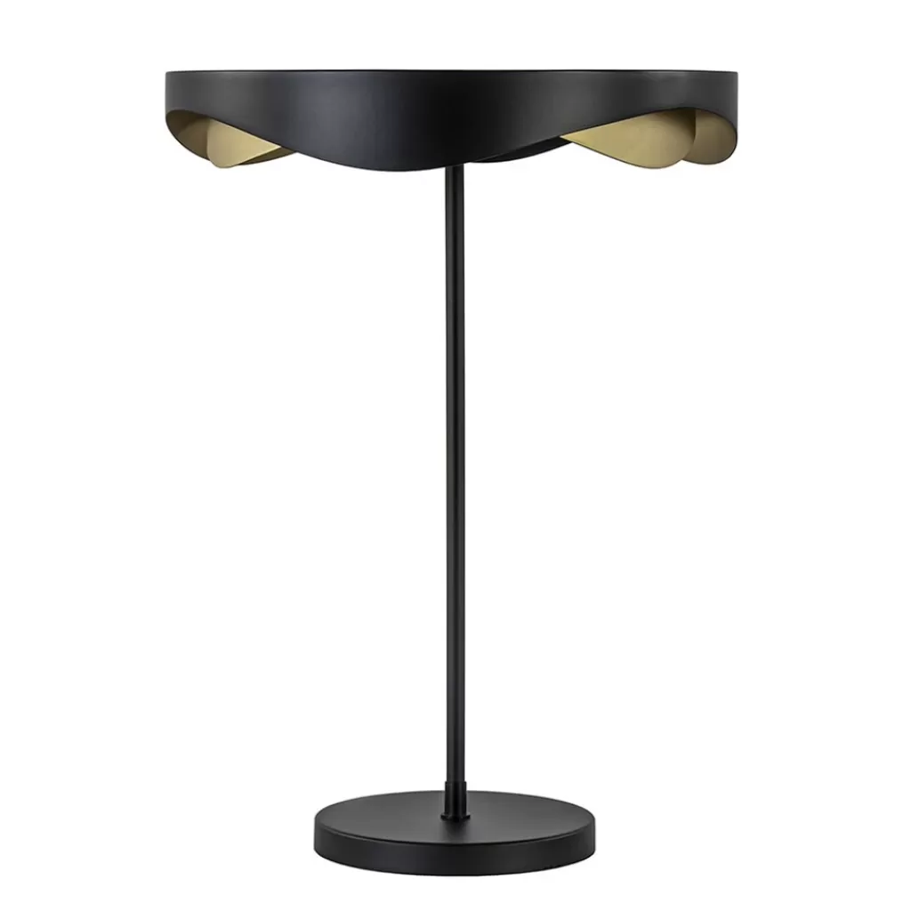 Moderne LED tafellamp zwart met goud dimbaar>Straluma Discount