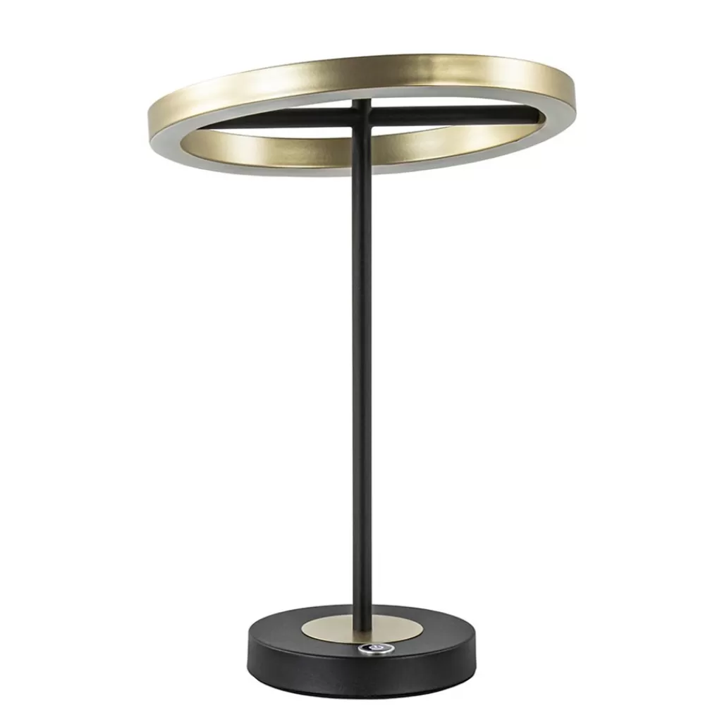 Moderne LED tafellamp zwart/goud dimbaar>Straluma Fashion