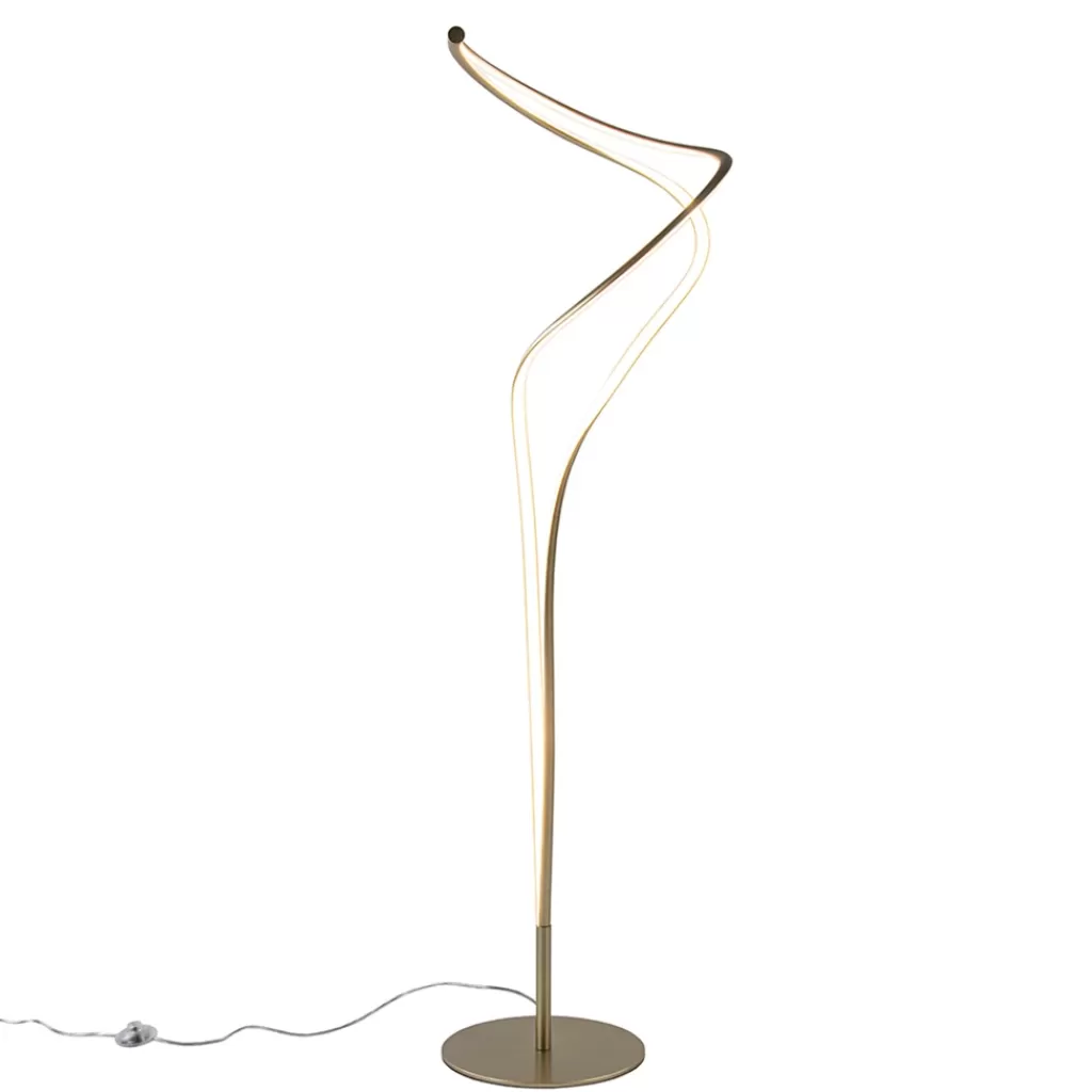 Moderne LED vloerlamp goud dimbaar>Straluma Hot