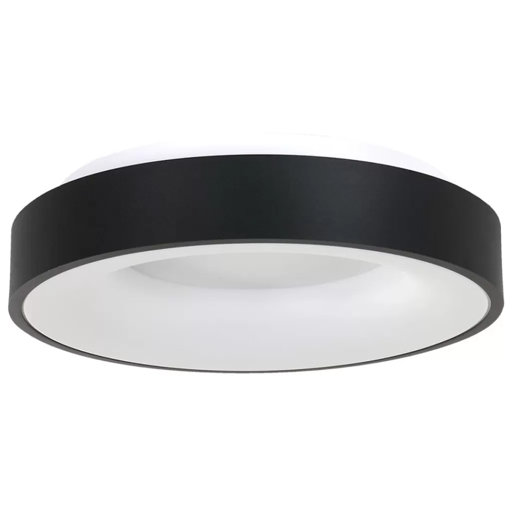 Moderne plafondlamp zwart met geïntegreerd LED>Straluma Sale