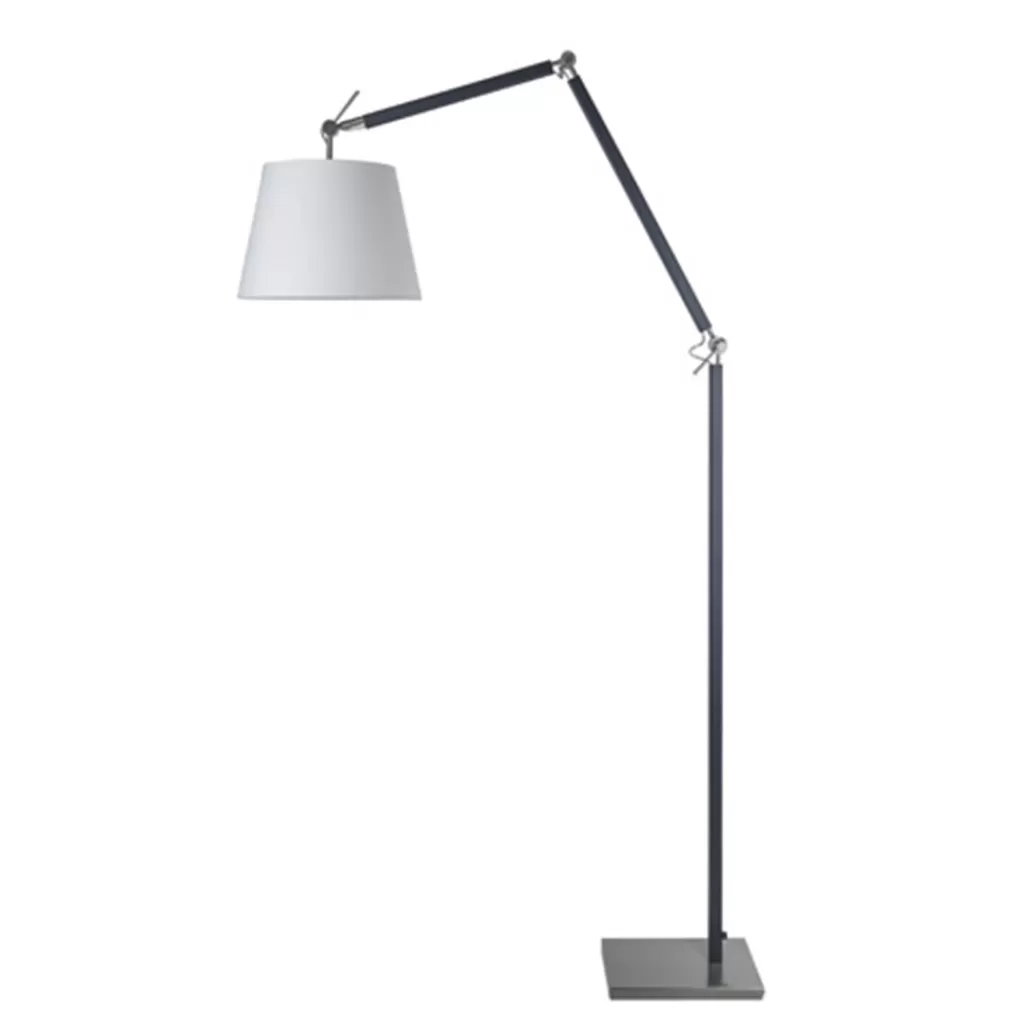 Moderne staande lamp staal met zwart>Straluma Clearance