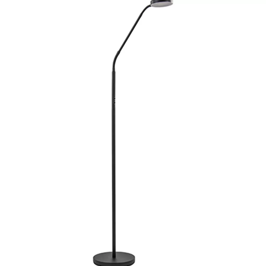 Moderne vloerlamp zwart met dimbaar LED>Straluma Hot