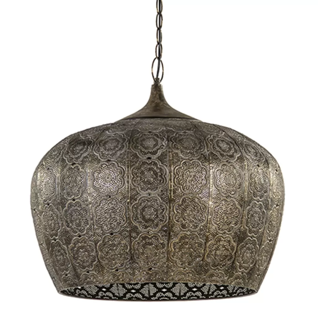 Oosterse hanglamp Emine bruin/goud metaal>Straluma Outlet