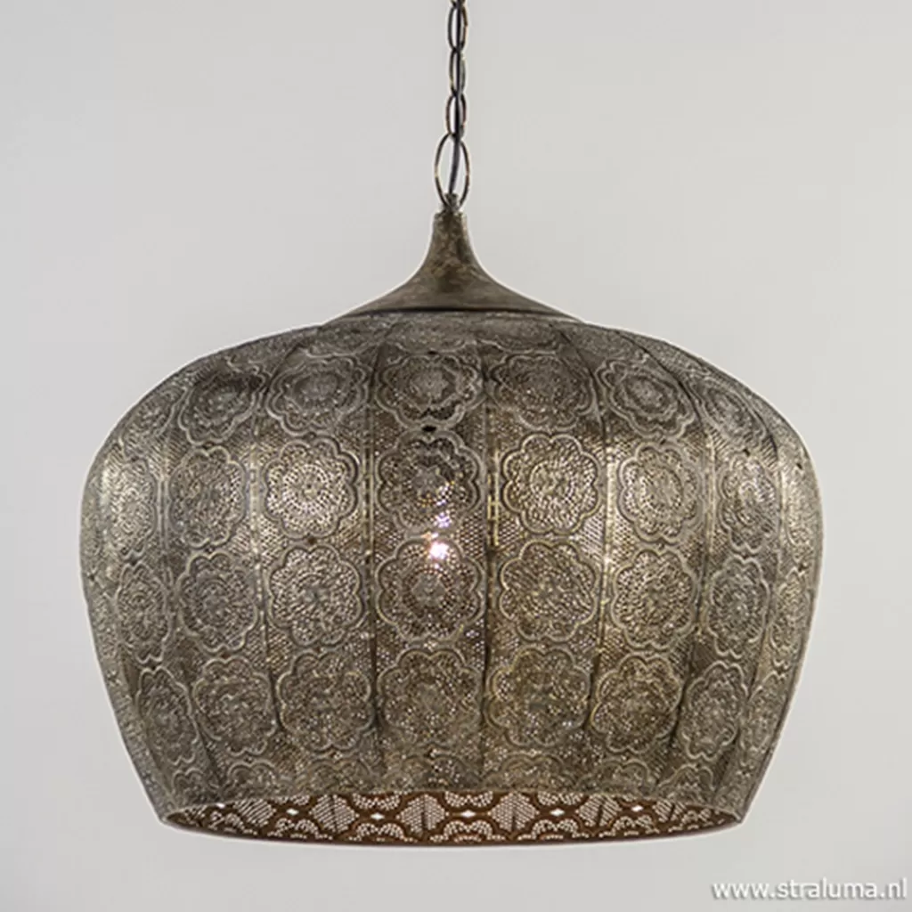 Oosterse hanglamp Emine bruin/goud metaal>Straluma Outlet