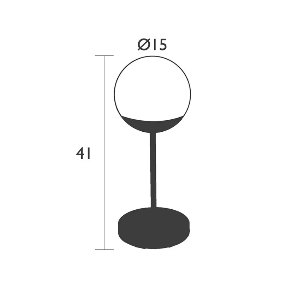 Oplaadbare buitenlamp tafel antraciet IP44>Straluma New