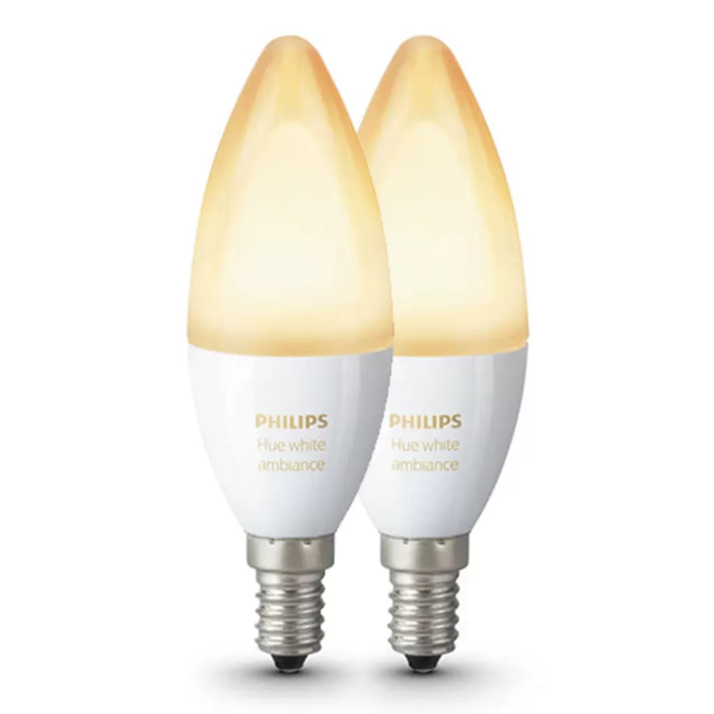 Philips Hue 4w e14 kaars 2-pack white ambiance>Straluma Outlet