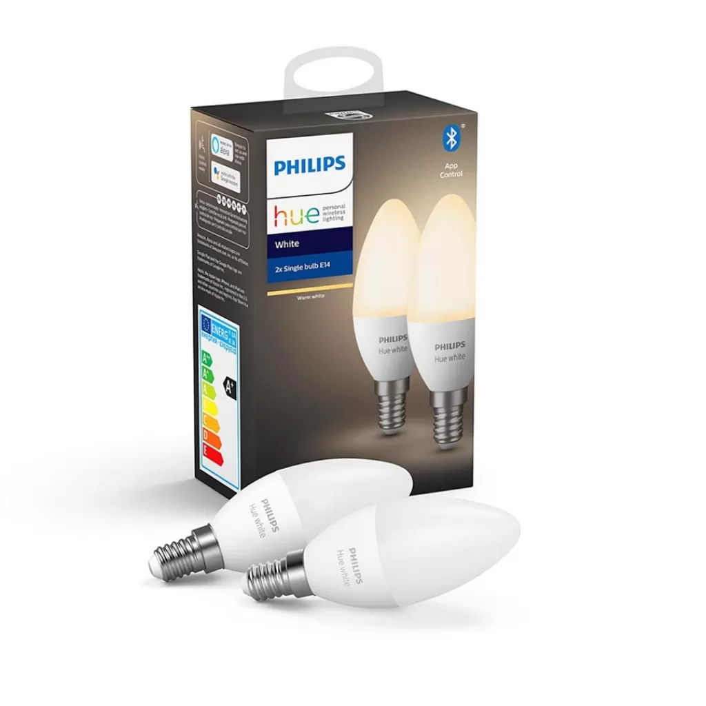 Philips Hue e14 kaars mat 2-pack 2700k>Straluma Hot