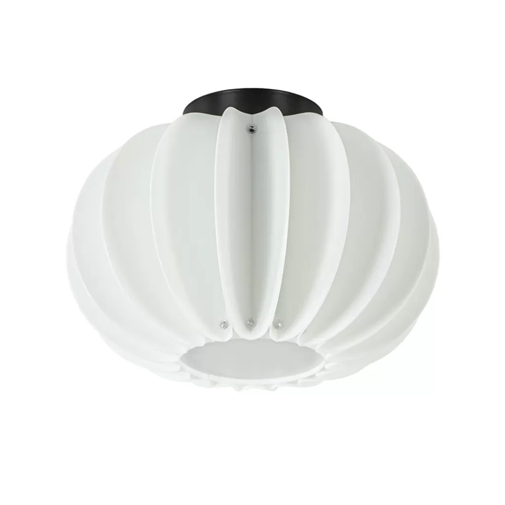 Plafondlamp Arena 30cm zwart/kap wit>Straluma Clearance