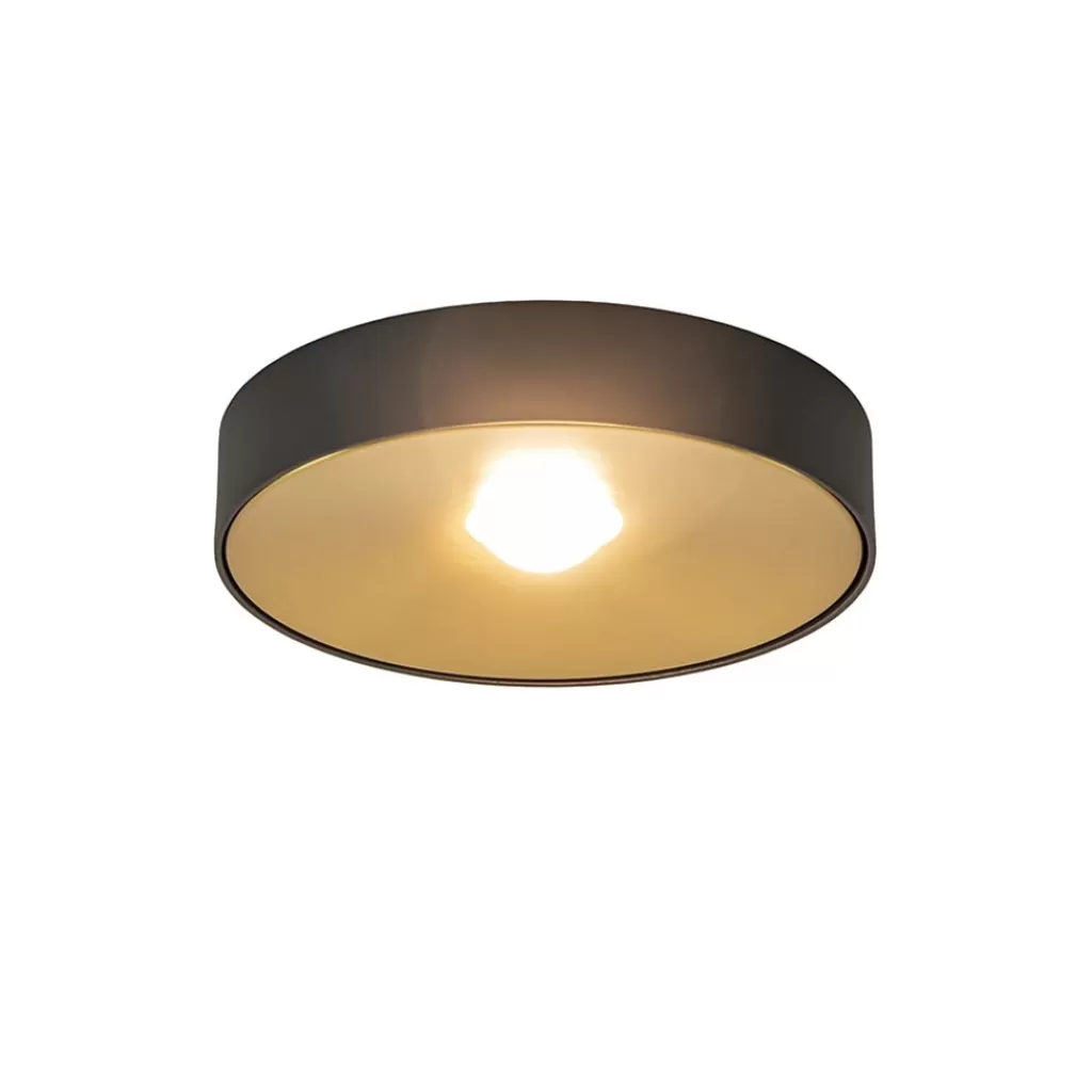 Plafondlamp Bright 20 zwart/matgoud>Straluma Cheap