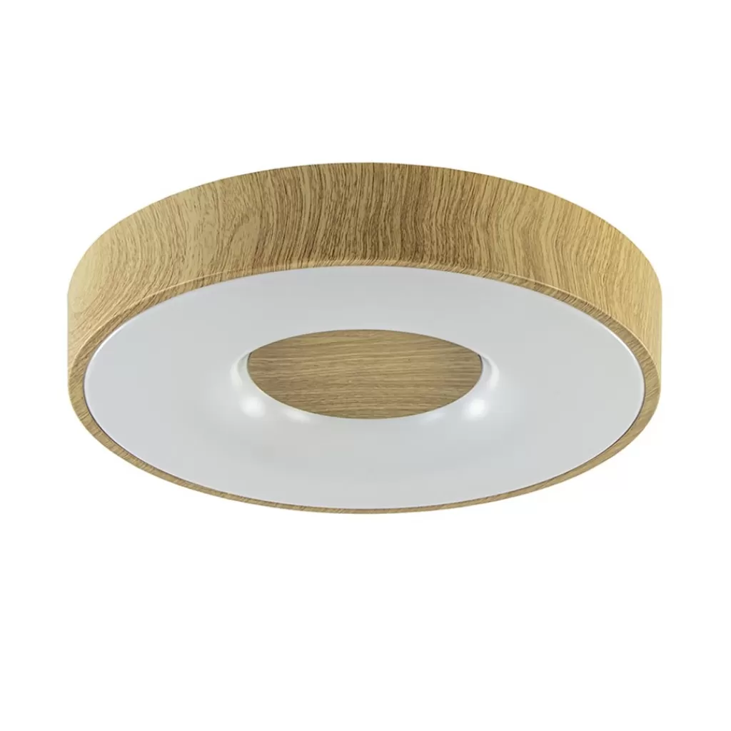 Plafondlamp Coin 38 hout + remote CCT>Straluma Clearance