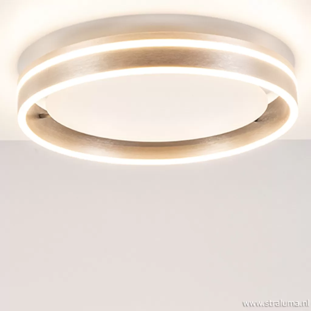 Plafondlamp Led Cirkel rvs 40cm>Straluma Outlet