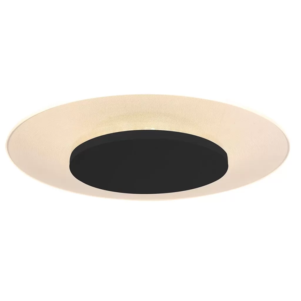 Plafondlamp Lido zwart 42cm indirect>Straluma Sale