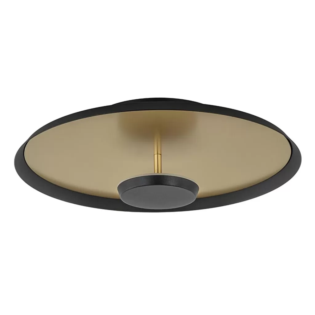 Plafondlamp Oro 35cm zwart/matgoud>Straluma Hot