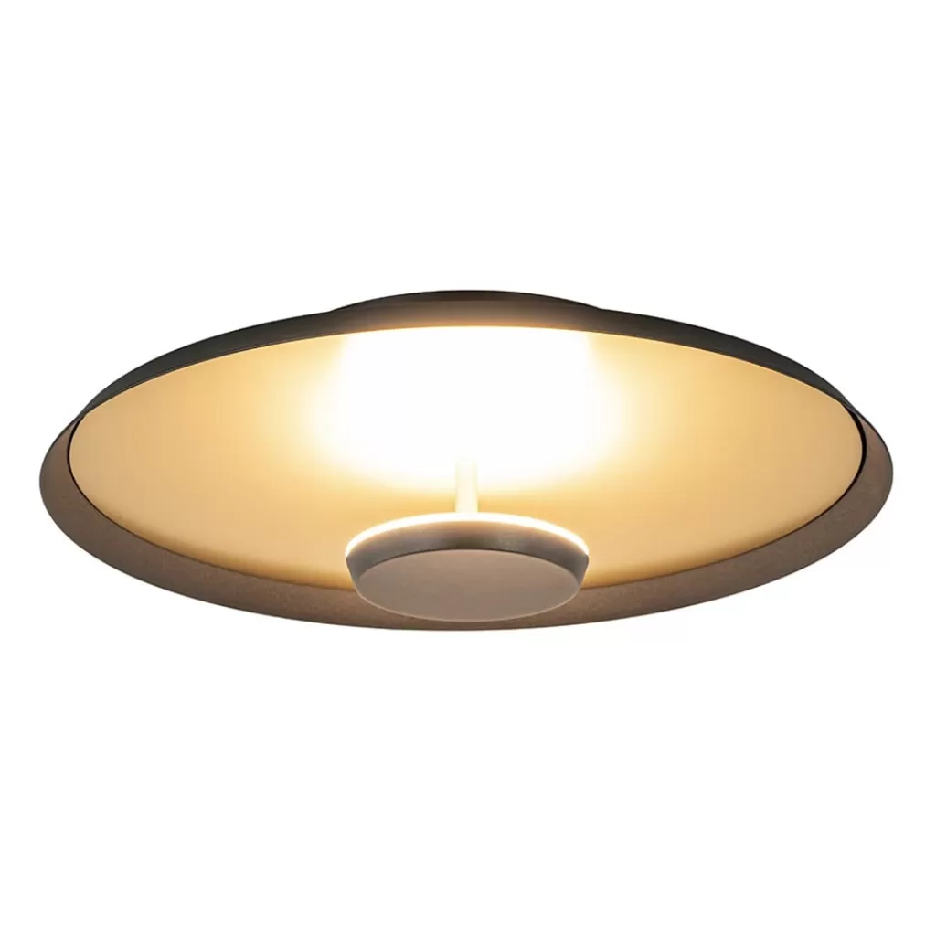 Plafondlamp Oro 35cm zwart/matgoud>Straluma Hot