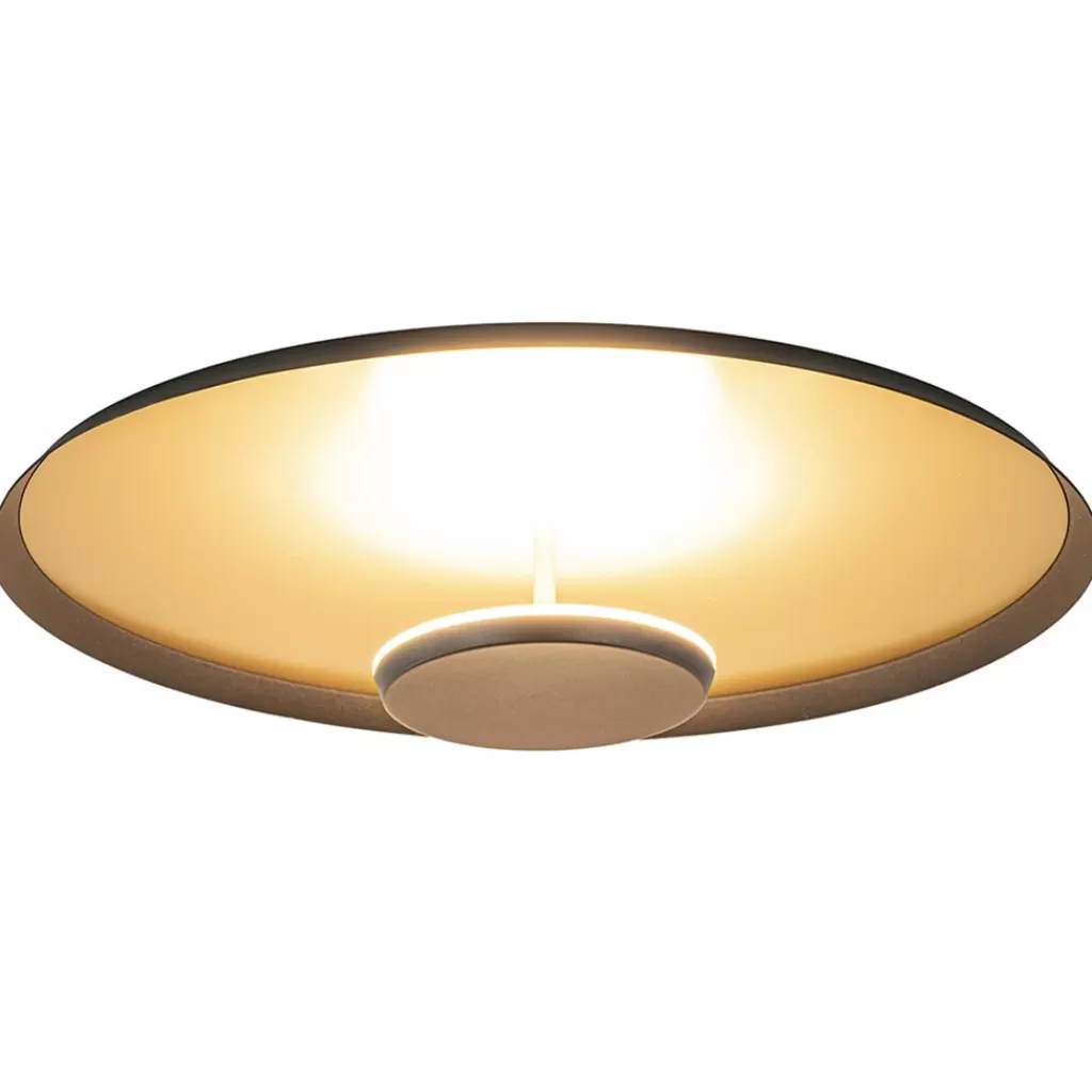 Plafondlamp Oro 45cm zwart/matgoud>Straluma Clearance