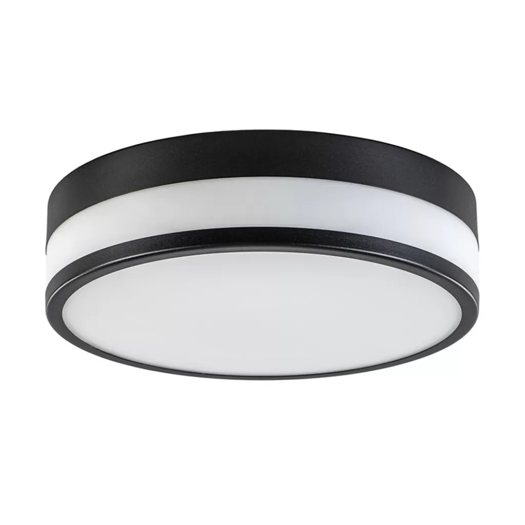 Plafondlamp zwart opaal glas 3-step dim>Straluma Store