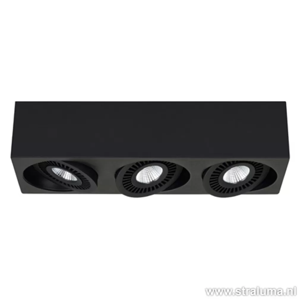 Plafondspot Eye 3L box zwart led 3000k>Straluma Best Sale