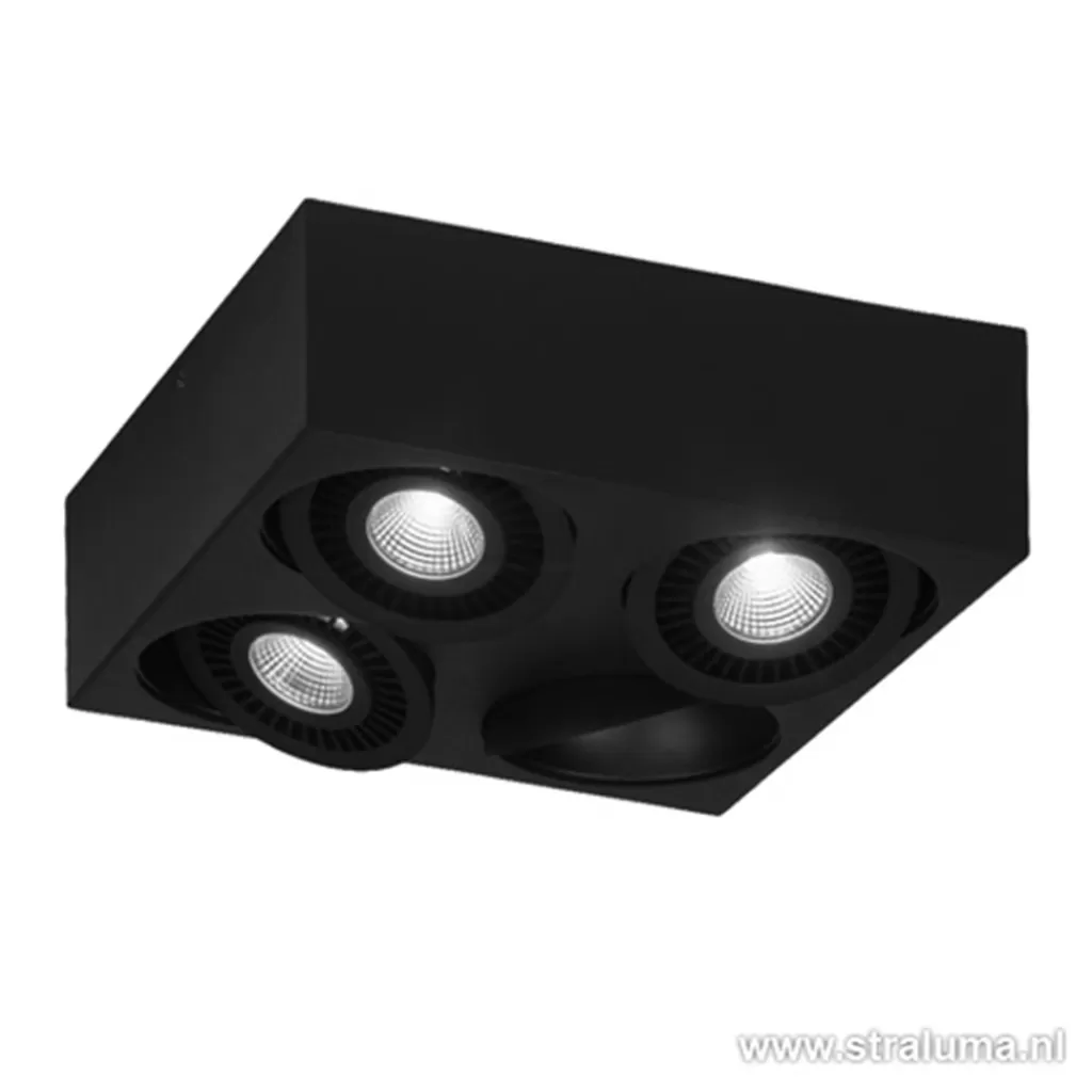 Plafondspot Eye box 4L zwart 3000k>Straluma Sale